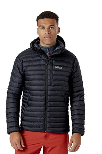 Rab Men's Microlight Alpine Down Jacket For Hiking, Climbing, And Skiing - Black - Large #TOP2