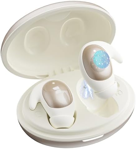 Monster Sleep Ear100 Ear Buds, Sleep Earbuds with Stereo Sound, Design for Side Sleeper, 32H Playtime, Bluetooth 6.0, ENC Noise Cancelling, IPX6 Waterproof Mini Headphones, White