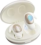 Monster Sommeil Ear100 Des boudins d'oreilles, Mini Casque avec son stéréo, design pour sleeper latéral, 32H Temps de jeu, Bluetooth 6.0, ENC Annule le bruit, IPX6 Ecouteurs de sommeil imperméables, blanc