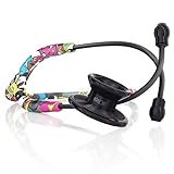 Top 5 Stethoscopes for Veterinary Professionals I Love Veterinary - Blog for Veterinarians, Vet Techs, Students MDF Instruments Graffiti Black MD One Epoch Lightweight Titanium Stethoscope, Adult, Graffiti Tube, Black Chestpieces-Headset, MDF777TGFBO