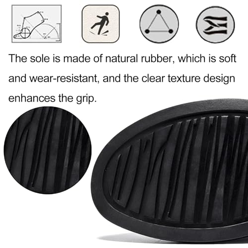 Men's Leather Platform Loafers with Side Zipper Comfort Round Toe Non Slip Slip-On Casual Shoes Work Business Wedding Dress Shoes4