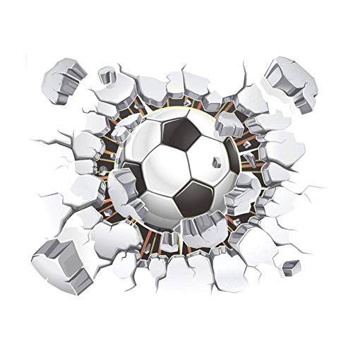 Fútbol Pegatinas de Pared rotas para Sala de Estar Dormitorio Pegatinas de...
