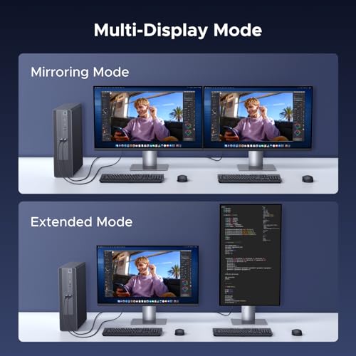 UGREEN 8K@60Hz DisplayPort to HDMI Adapter DP 1.4 to HDMI 2.1 Cable 4K@120Hz/1080P@120Hz Uni-Direction Display Port Male to Female Compatible with Monitor Projector HP Dell Asus AMD GPU NVIDIA - Image 5