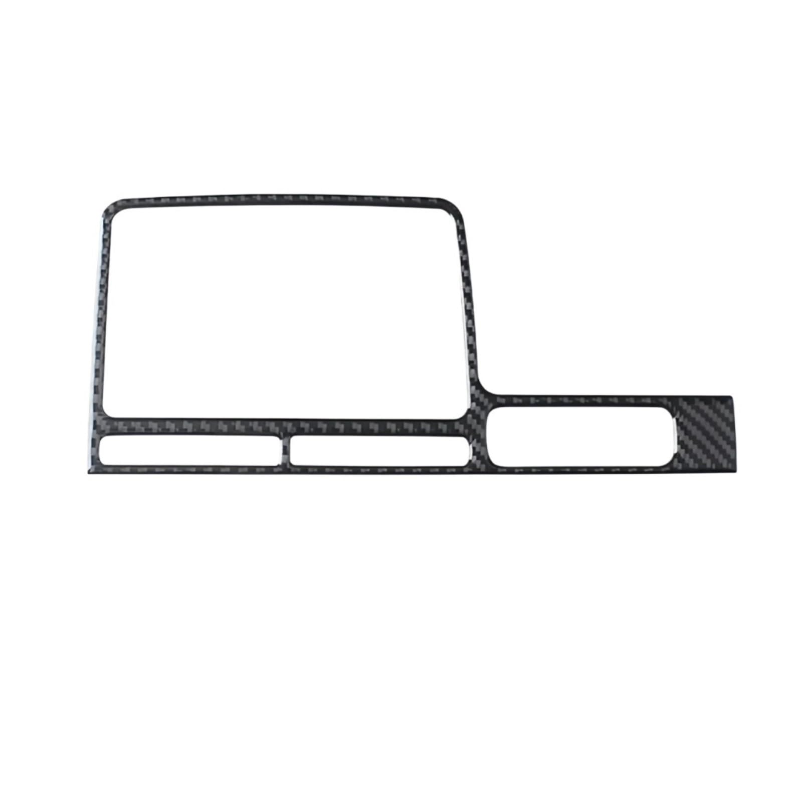 CQJJXKYC Fit For Nissan GTR R35 08-16 Accessories Carbon Fiber Car Interior Navigation Display Frame Decoration Cover Protection(RHD)