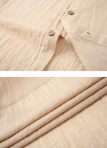 Boys Chambray Button Down Shirt Short Sleeve Summer Casual Cotton Woven Kids Fashion Clothes with Pocket4