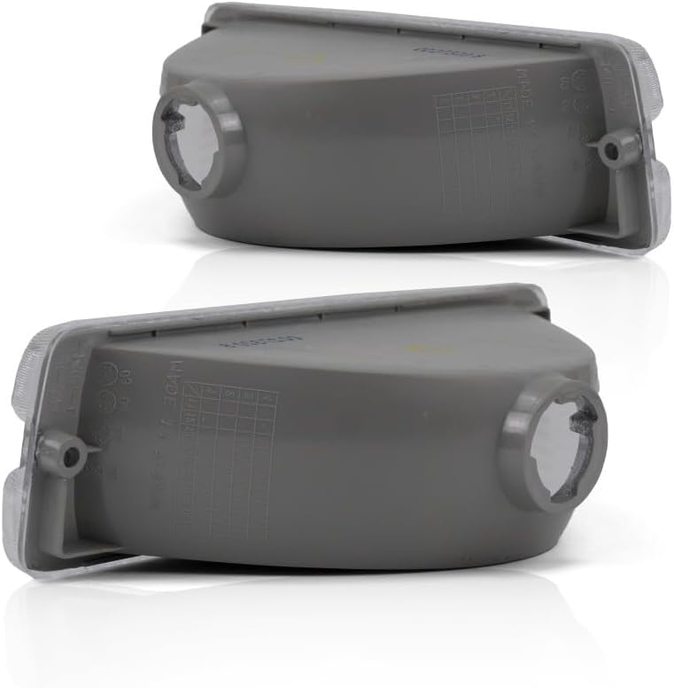 For Dodge D150/D250/D350 Turn Signal Light 1991 1992 1993 Driver and Passenger Side Pair/Set | Below Head Light | Clear Lens | CH2520106 + CH2521106 | 55026085 + 55026084