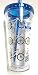 Cool Gear 24oz Double Wall Tumbler Blue Lid and Straw - Bicycles