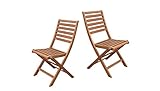 Klappfunktion SEDEX 2er Set Gartenstuhl Villach aus Eukalyptus mit Klappfunktion