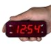 Timegyro Small Digital Clock Battery Operated, LED Travel Alarm Clock Battery Powered with Snooze, Cordless, Brightness Adjustable, 12/24Hr, Easy to Use
