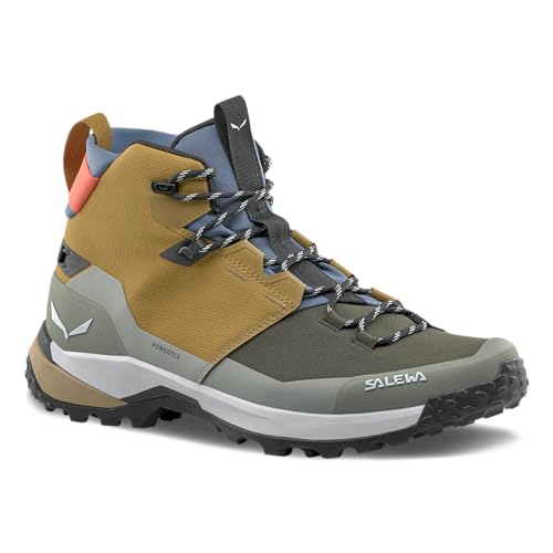 Salewa Men's Puez 2 Mid Powertex Boots - Waterproof Hiking & Trekking Boot - Golden Brown/Shadow - 9.5