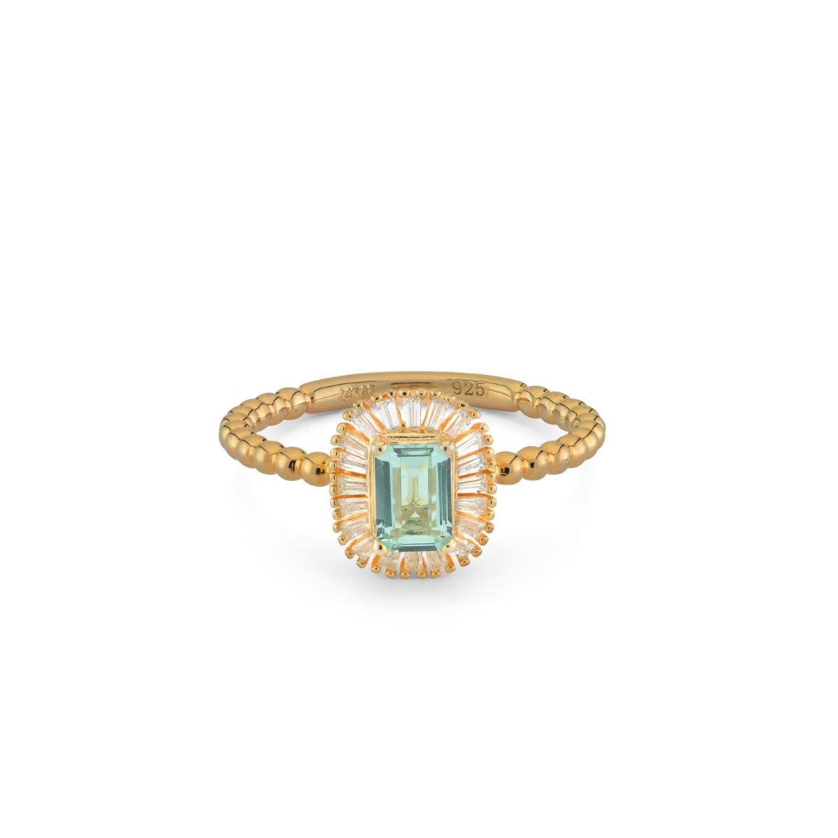 24KAE - Bague avec Pierres colorées - 12442 | Femmes | Oxyde de Zirconium en Or