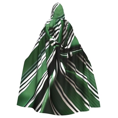 Costume de carnaval cape verte adulte à rayures et bal masqué