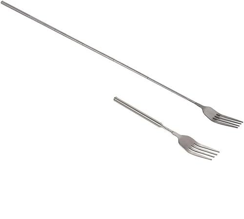 Leopacat Teleskopgabel, Ausziehbare Teleskop Gabel, Extra Langer Griff Teleskopgabel Lange Ausziehbar Besteck Einziehbare Menügabel Einstellbare Gabel Abendessen für BBQ Toasten Obst Dessert Gemüse Leopacat Teleskopgabel, Ausziehbare Teleskop Gabel, Extra Langer Griff Teleskopgabel Lange Ausziehbar Besteck Einziehbare Menügabel Einstellbare Gabel Abendessen für BBQ Toasten Obst Dessert Gemüse