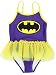 Warner Bros. Toddler Girls' Batgirl Swimsuit, Purple, 4T