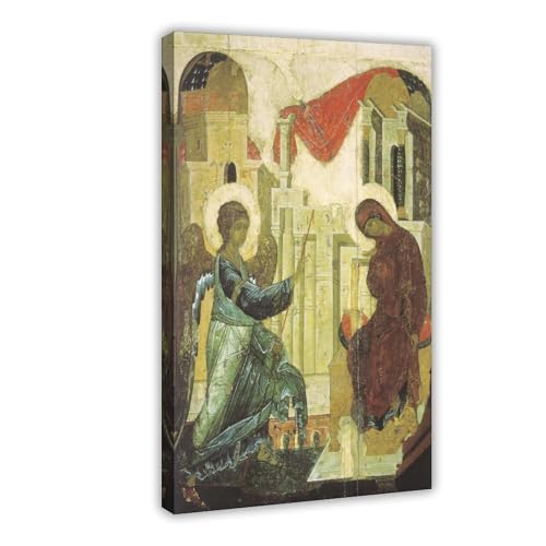 Toile Annunciation Andrei Rublev avec cadre suspendu de haute qualité