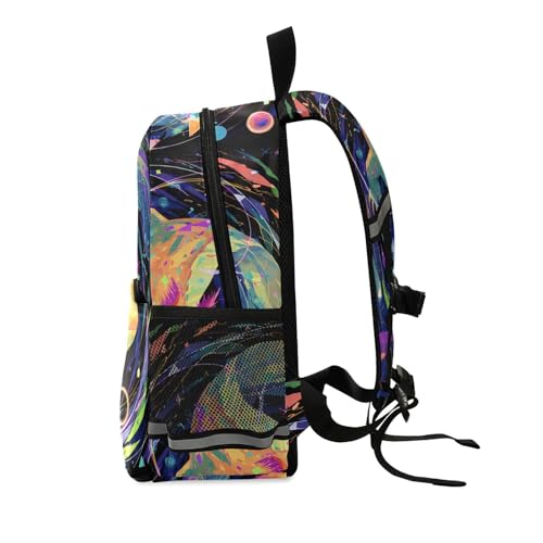 panksolu Abstract Axolotl Toddler Backpack for Boys Girls Kids Backpacks Preschool Bag Travel Bag2