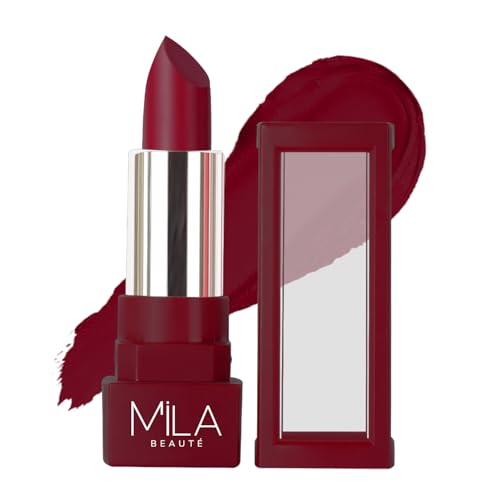Image of MILA BEAUTE Matte Lipstick | Highly Pigmented & Lightweight Formula | Matte Finish | Gives Full Coverage | Shade -