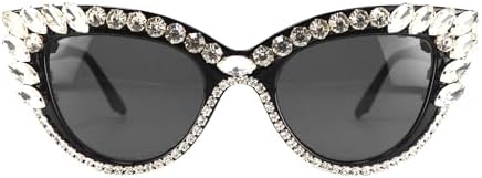 Gafas de Sol Retro Cat Eye Mujer Protección UV400 con Strass Bril...