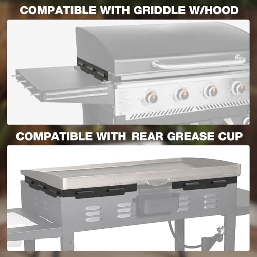 Image of Upgraded Wind Guards for Blackstone 36 inch Griddle, Blackstone Griddle Accessories Fit for Black stone Grill, 5015 Magnetic Stainless Steel Wind Screens Protect Flame Hold Heat, Compatible with Hood