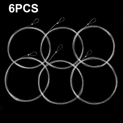 M Maximumcatch UNKNOWN Maxcatch Fly Fishing Tapered Leader Line 6 Pack -Pre-Tied Loop- Tensile Strength- Abrasion Resistance- Low Memory 7.5Ft/9Ft/12Ft/15Ft thumb #5