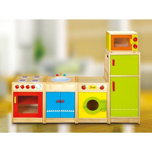 Viga Trendy Design Wooden Microwave Oven