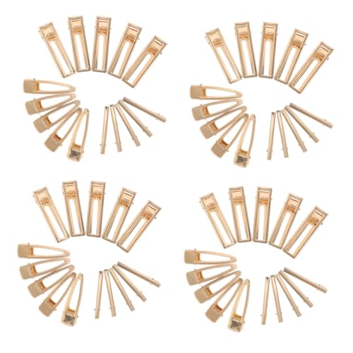 Pinces à cheveux métalliques d'artisanat avec finition or