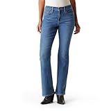 Levi Strauss Signature Gold Women's Modern Bootcut Jeans Mid-Rise Stretch Denim (Available in Plus), Faded Memory, 12 Short