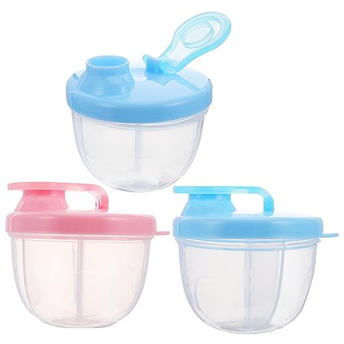 CIMAXIC Contenedor De Leche En Polvo Para Bebé Organizador De Viaje 2 + 1 Dispensador De Alimentos Infantil Ideal Para Llevar De Picnic o De Excursión