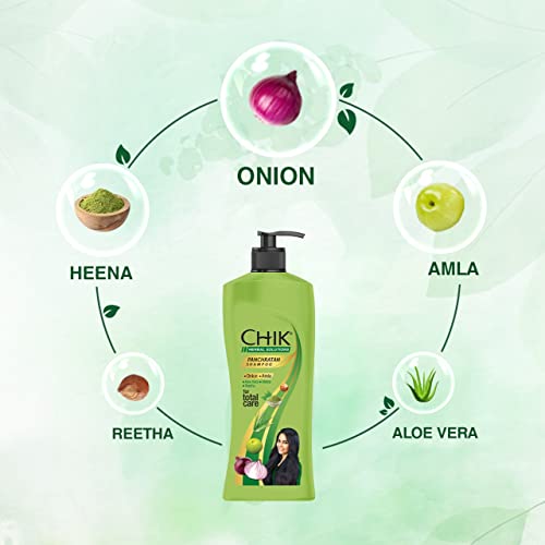 Image of Chik Panchratan Herbal Solution Total Hair Care Shampoo, For Soft, Smooth & Voluminous Hair, 1L