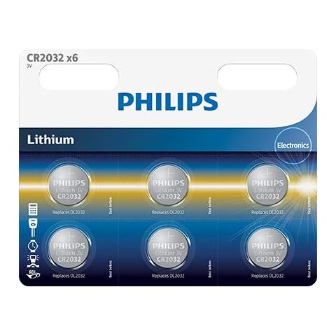 Pilas de Boton de Litio Philips CR2032/DL2032 6 Unidades Cover