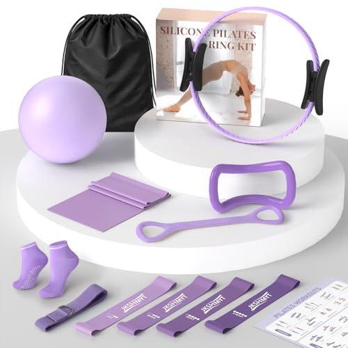 JKSHMYT-Pilates-Kit-Pilates-Ring-and-Equipment-for-Home-Workouts-Set JKSHMYT Pilates Kit, Pilates Ring and Equipment for Home Workouts Set - Image 1