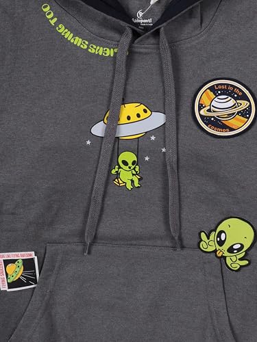 Image of KiddoPanti Unisex Solid Pullover Hooded Fleece Sweatshrit | Cotton Poly Fleece Fabric | Waist Length, Full Sleeve Hoodie | 2 Kangaroo Pockets | Winter Wear for Boys & Girls