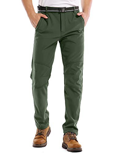 Jessie Kidden Waterproof Pants Mens, Hiking Snow Ski Fleece Lined Insulated Soft Shell