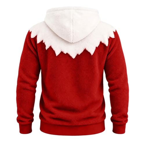 Kids Christmas Mustache Hoodie Cosplay Fleece Pullover Sweatshirt For Boys - image 6