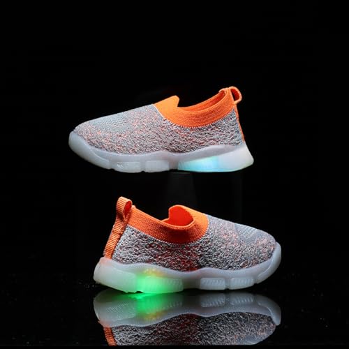 Image of ASIAN Sparkle-01 Kids LED Shoes for Boys & Girls with Soft Knit Material | Lightweight and Easy Slip-On Fit