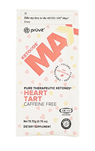 Pruvit KETO OS MAX Heart Tart Caffeine Free 3 Pack