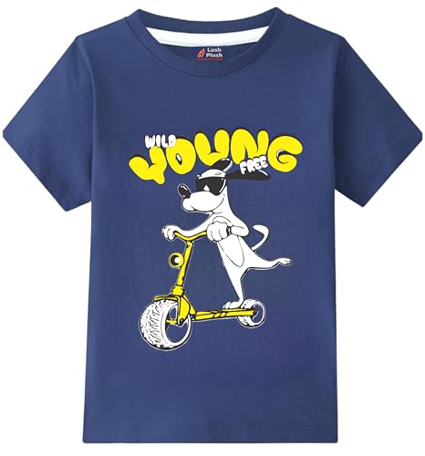 Image of Lush Plush Boys High GSM Cotton Half Sleeve Printed Cotton T-Shirt