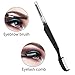 Boao 4 Pcs Eyelash Combs Eyebrow Combs Foldable Eyelash Separator Tool Stainless Steel Teeth Brow Brushes Mascara Brushes Eyebrow Spoolie Grooming Makeup Tool, Black