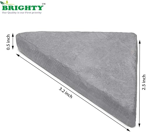 Image of Brighty Brightify Black Mini Slate Triangle Chalk 250g Pack | Natural Stone Pieces for Display, Drawing, Educational Activities, Art, and Craft Use
