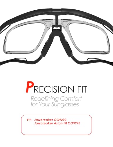 Image of Insert Clip-On Lenses Carrier for Oakley Jaw-breaker OO9290 / Jaw-breaker Asian Fit OO9270, Adaptor Lens Carrier