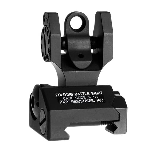 Troy Industries Folding Battle Sight Rear (Black)