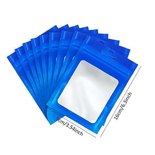 Eaarliyam Ziplock Mylar Tassen Koffiebonen Verpakking Pouch Snoep Self Sealing Food Bags 16x9cm Blauw 100 stks - Image 6