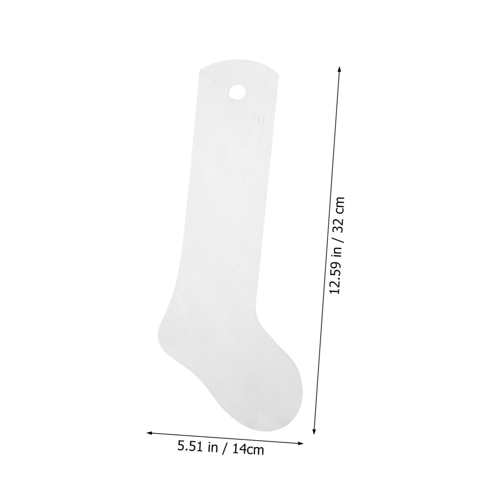 PLAFOPE 2pcs Sublimation Sock Jig Sock Shaping Board for DIY Printing Aluminum Sock Jig Insert