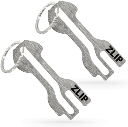 Ezranova Einkaufswagenchip Set - 3 Edelstahl Token Mit Schlüsselring (silber)