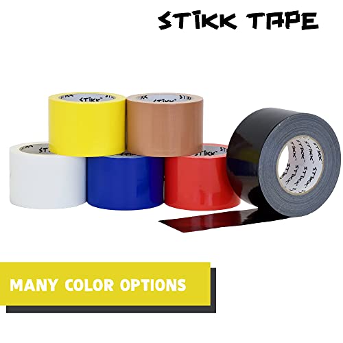 Image of STIKK Duct Tape - Yellow Duck Tape - 3 inch x 25 Yards - Heavy Duty Tape for Repairs, Household Projects - for Commercial HVAC and Construction - Effective Heavy Duty Waterproof Duct Tape