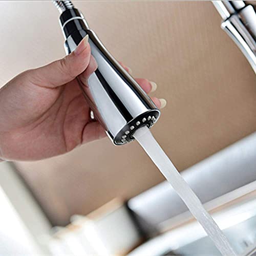 Robinet extractible résolvant le problème de rinçage des grands lavabos