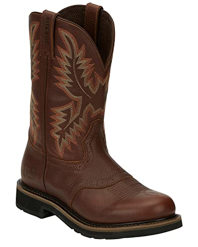 Justin Men's Superintendent Western Work Boot Soft Toe Rust Copper 14 D(M) US