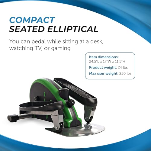 Image of Stamina Inmotion Compact Strider Foot Exercise Machine - Under Desk Elliptical - Standing or Seated Elliptical Fitness Equipment