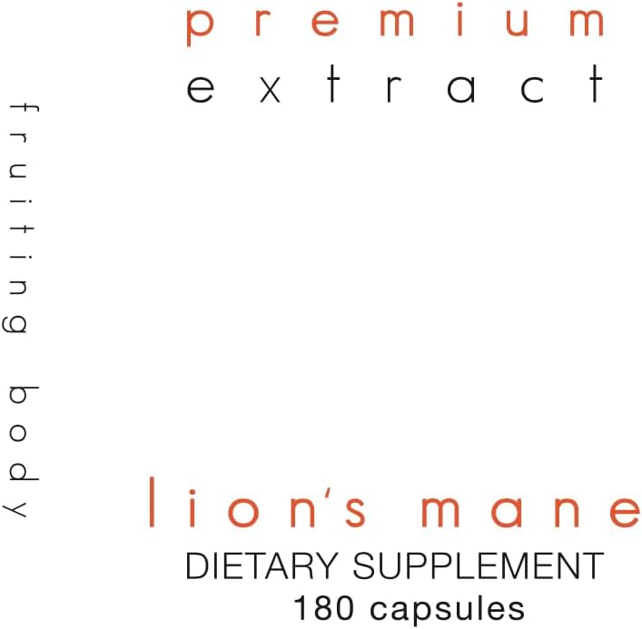 Vista 3 de ORIVeDA Lion's Mane Organic Mushroom Extract 2-Pack - Cuerpo fructífero 180 v-caps, micelio puro 180 v-caps Apoya el cerebro y el sistema nervioso