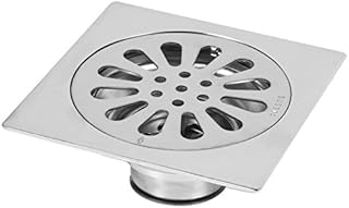 Yosoo Thick Stainless Steel Square Anti-odor Bathroom Floor Drain Cover Waste Gate Shower Drainer (Style : #3)